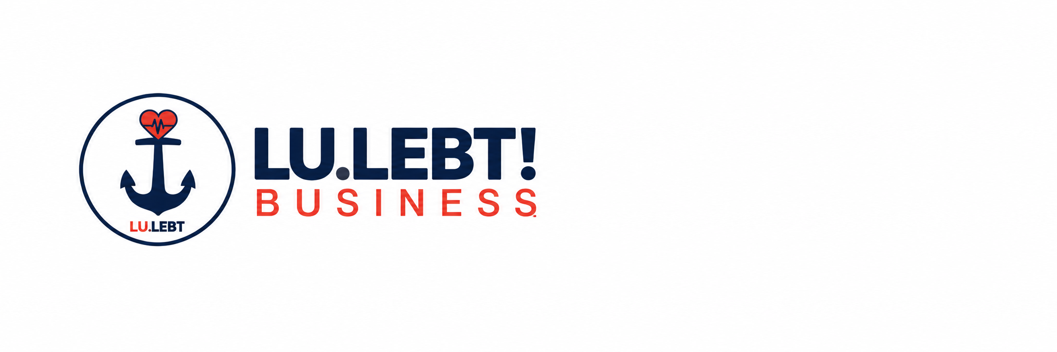 Lu.lebt! Business – Anker-Herz-Logo mit Wortmarke